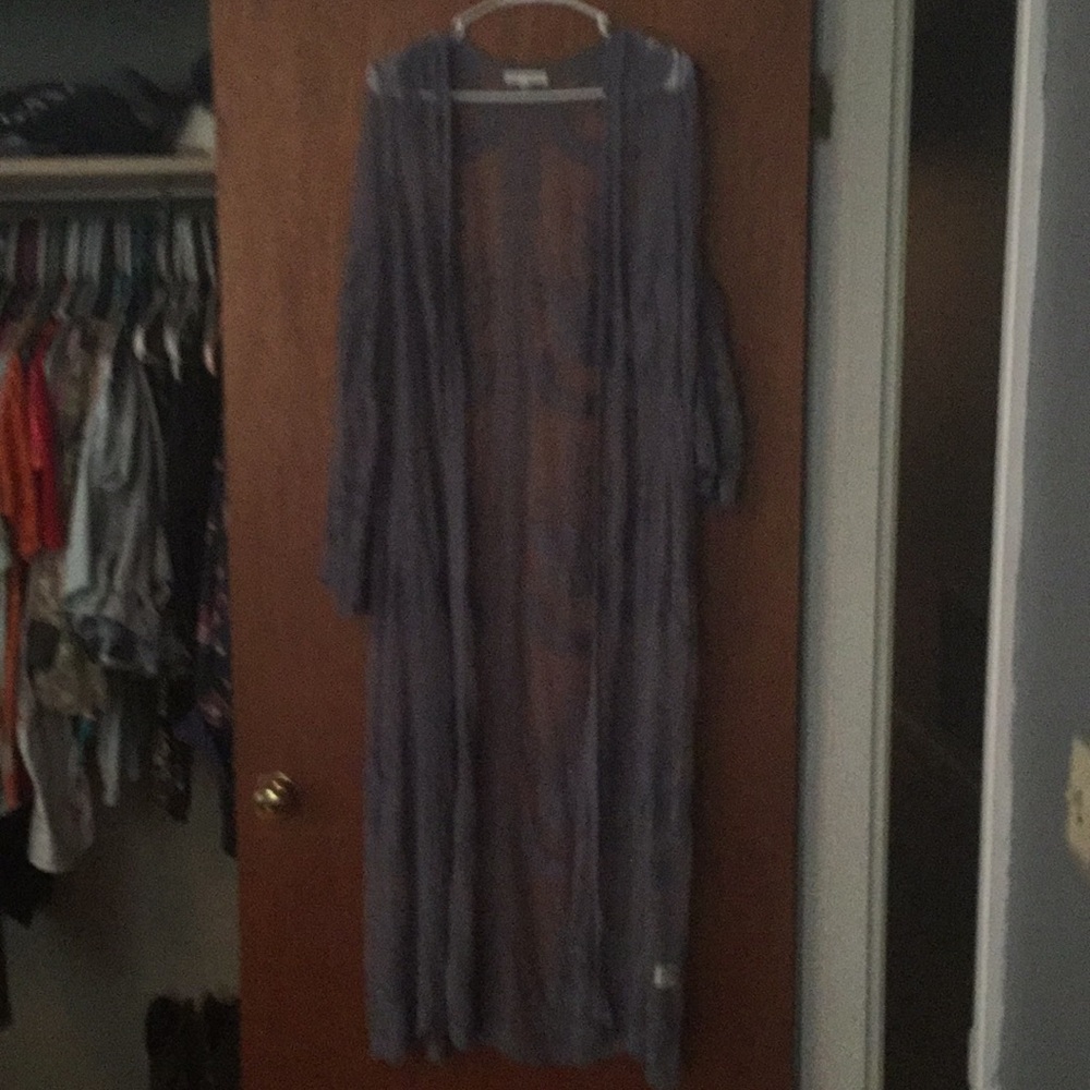 Blue/Gray Lace Duster